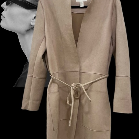 Elegant Imitation Suede Lightweight Coat H&M NWT’s - Picture 7 of 9